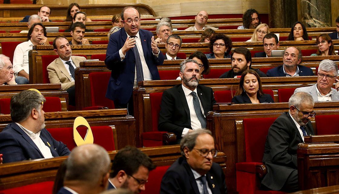 Roda de premsa posterior al debat parlamentari sobre l&rsquo;orientaci&oacute; pol&iacute;tica general del Govern